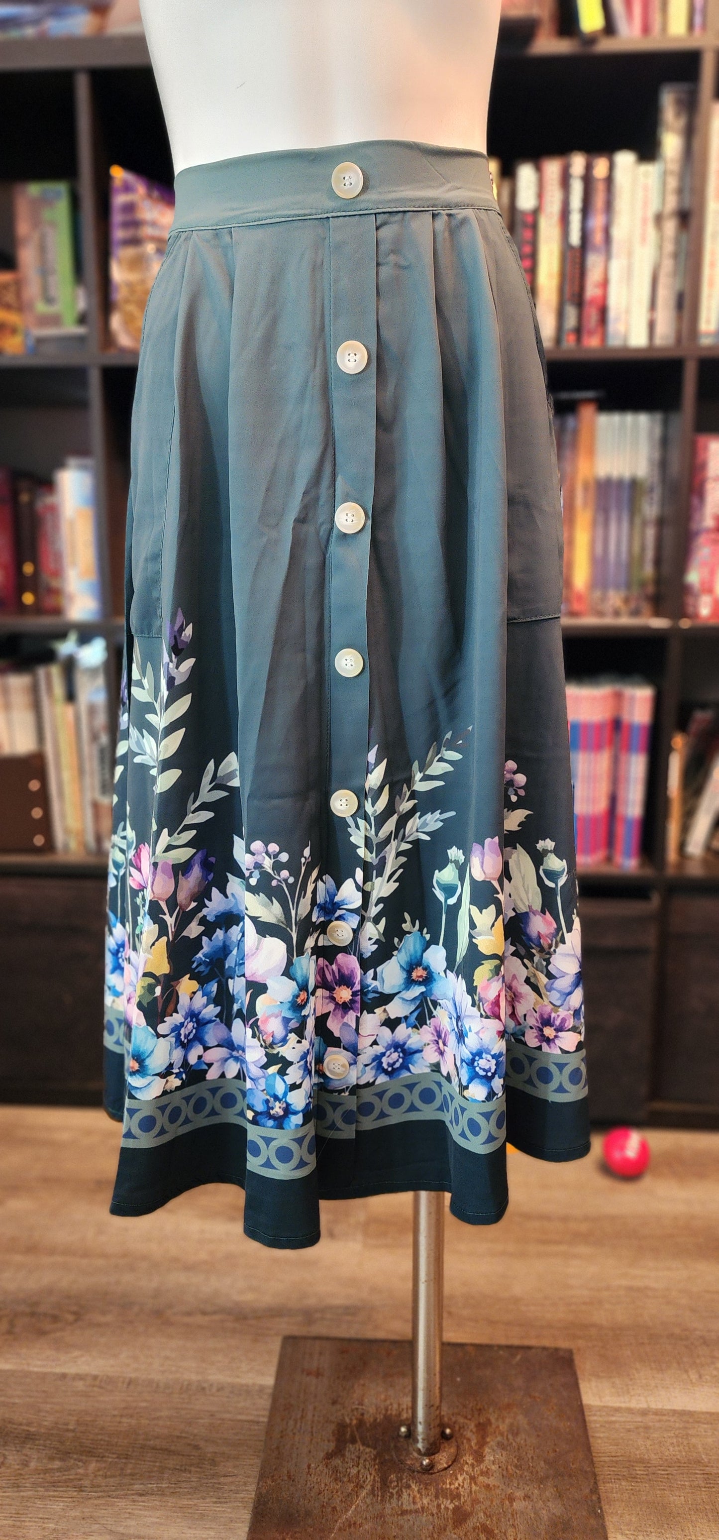 Teal Garden Skirt