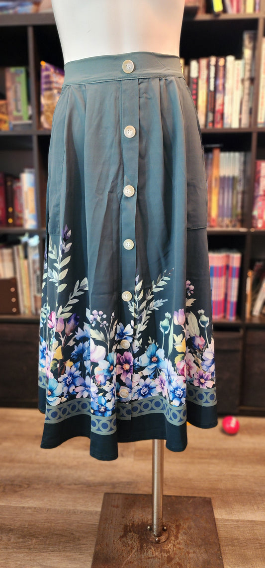 Teal Garden Skirt