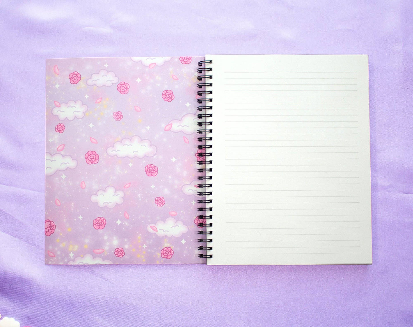 Pastel Academia Spiral Lined Notebook (7x9")