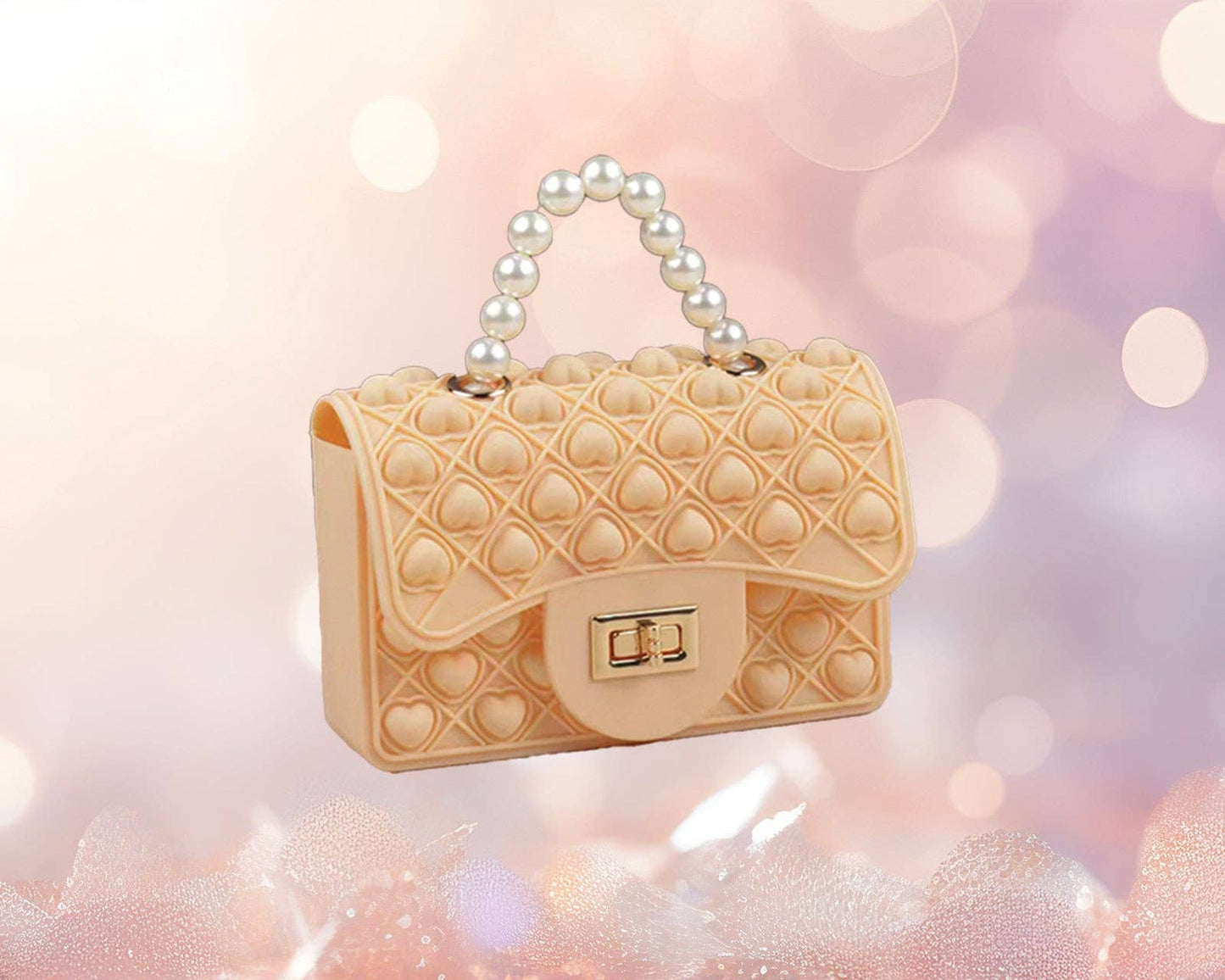 Fidget Pearl Handbag- Cream