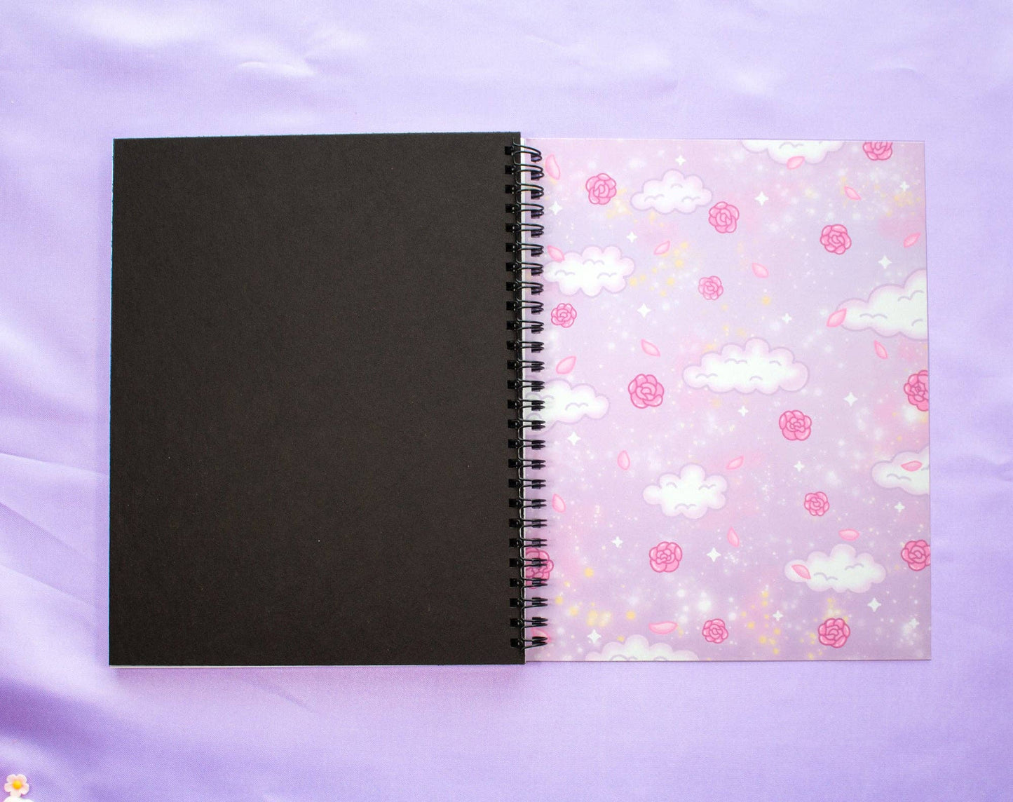 Pastel Academia Spiral Lined Notebook (7x9")